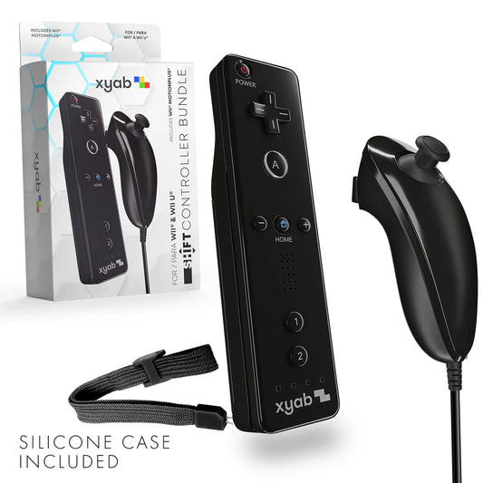 White Wireless Controller Bundle Compatible with Nintendo Wii & Wii U