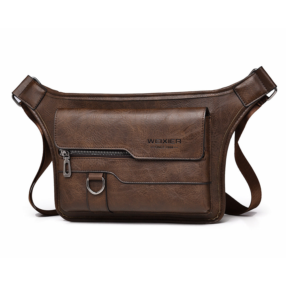 Men's large capacity waterproof chest bag large capacity crossbody bag shoulder bag ﻿