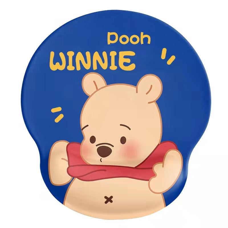 Bear mouse pad wrist mouse pad girls soft pad cute wrist pad 3d silicone wrist pad hand rest