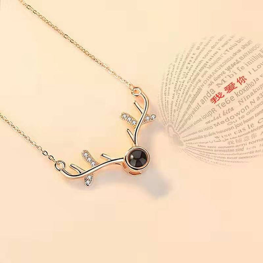 100 Languages I Love You Necklace Tiktok Same Love Memories Along the Way You 520 Pendant Love Gifts