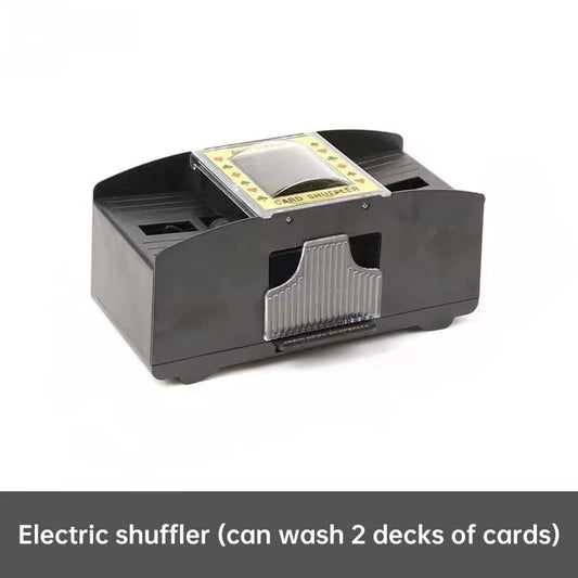 3 - sec Silent ABS Card Shuffler for Games , silent, made of ABS. For poker, board and family games.