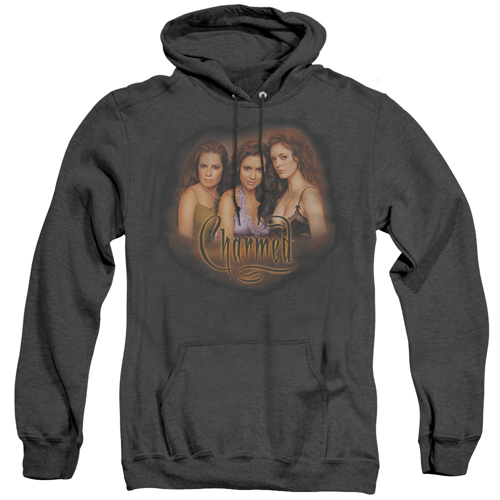Charmed Okin Mens Heather Hoodie Black Officially Licensed