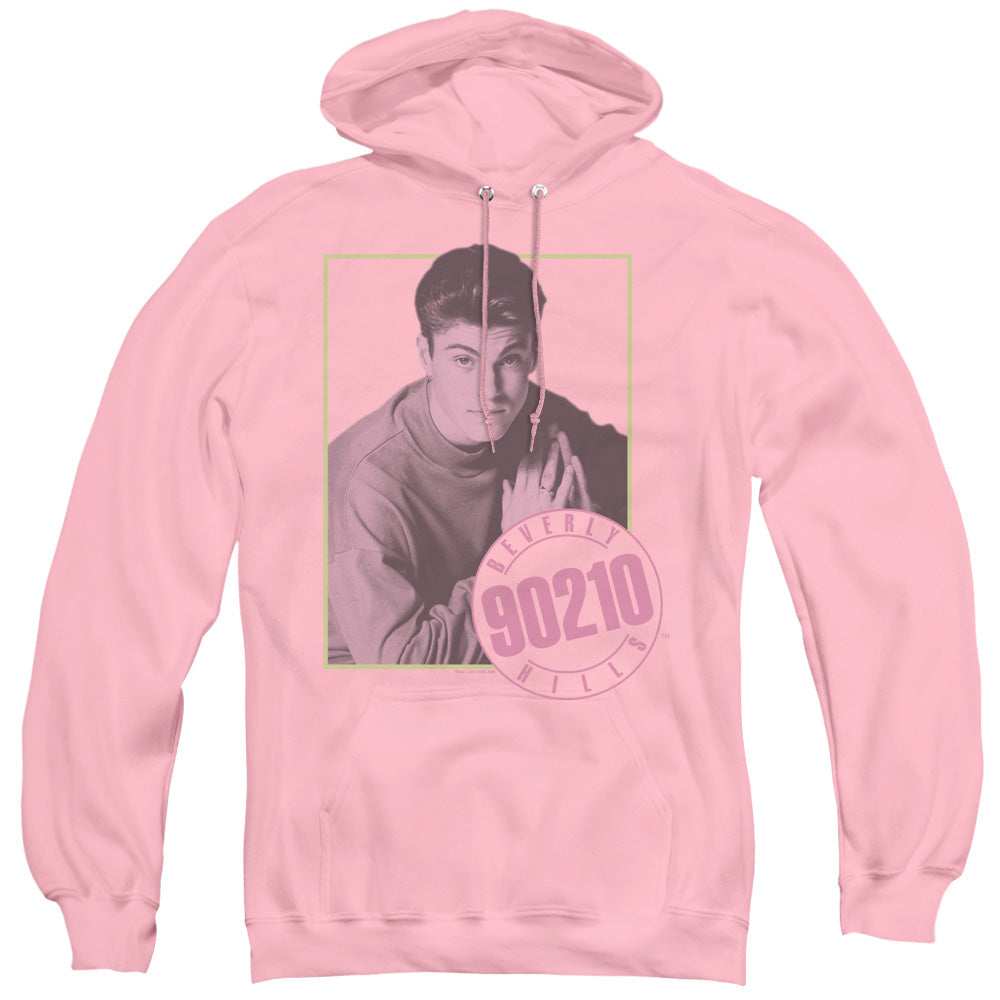 90210 David Mens Hoodie Pink Officially Licensed