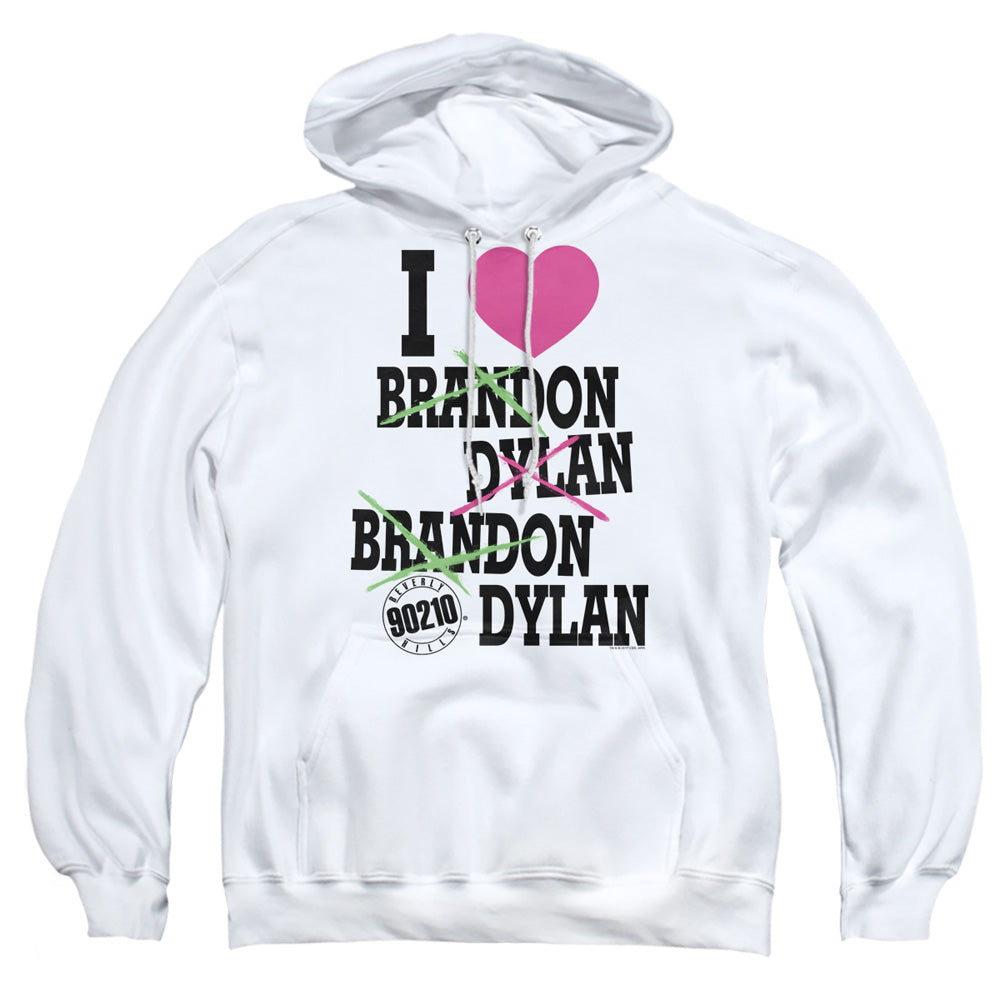 90210 I Heart 90210 Mens Hoodie White Officially Licensed