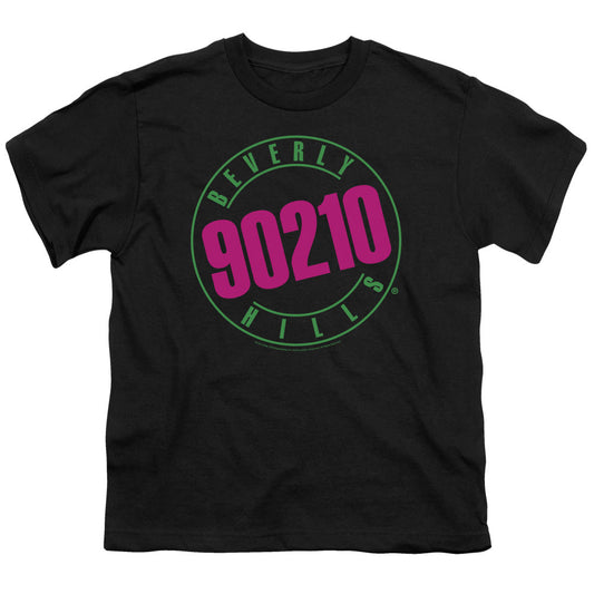 90210 Neon Kids Youth T Shirt Black Officially Licensed