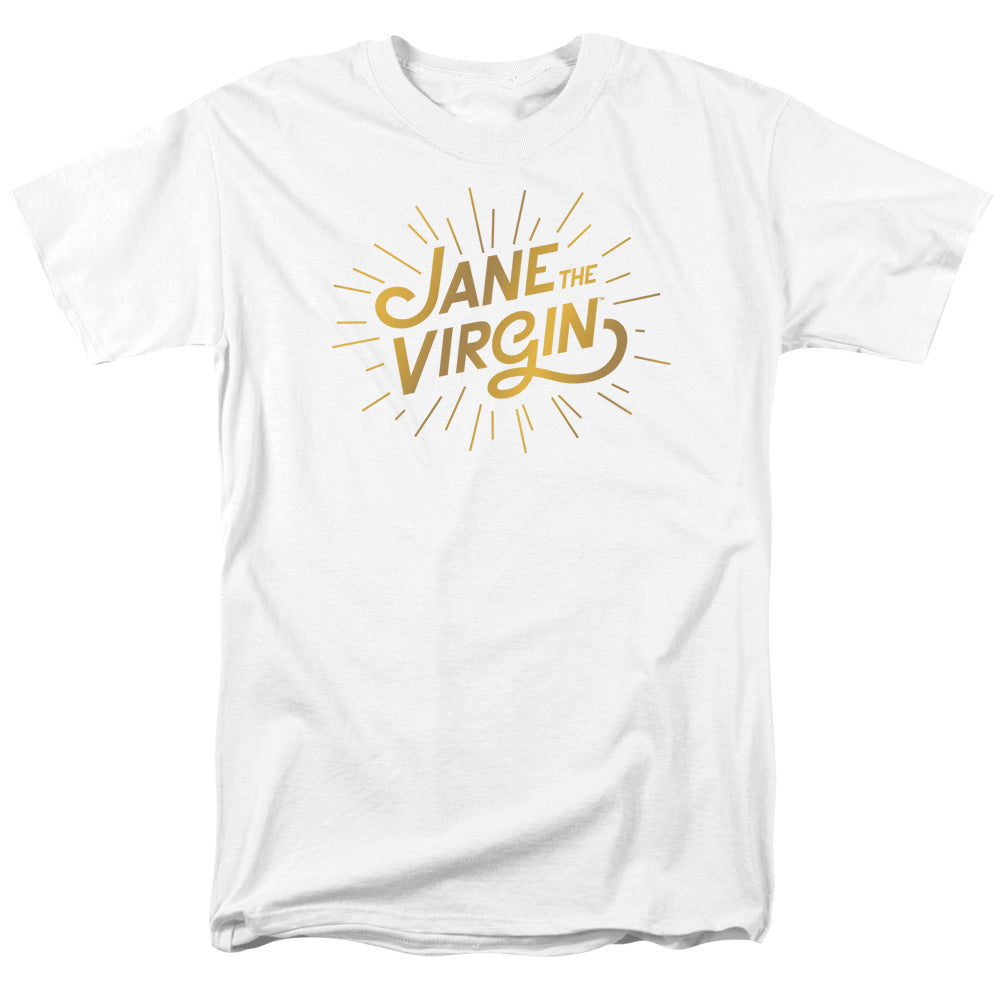 Jane The Virgin Golden Logo Mens T Shirt White Officially Licensed