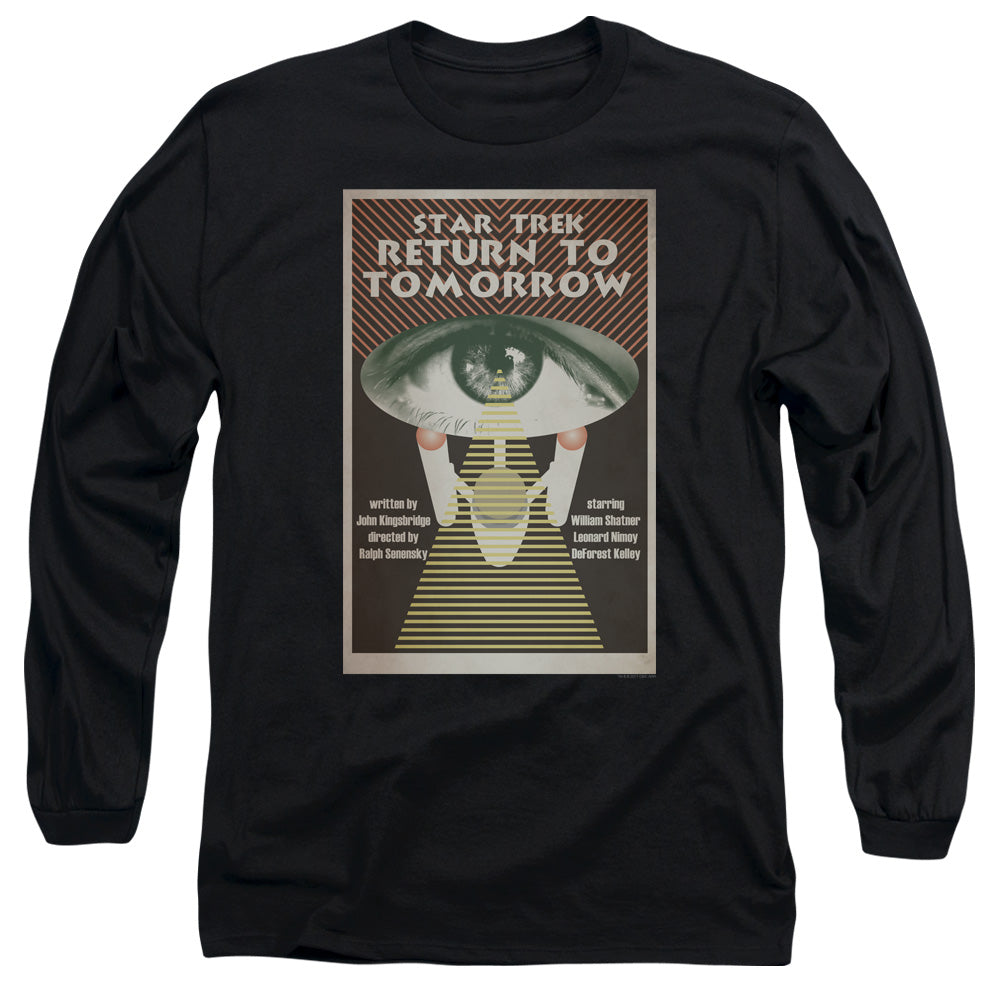 Star Trek Tos Episode 49 Mens Long Sleeve Shirt Black Officially Licensed