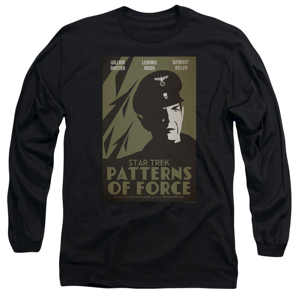 Star Trek Tos Episode 50 Mens Long Sleeve Shirt Black Officially Licensed