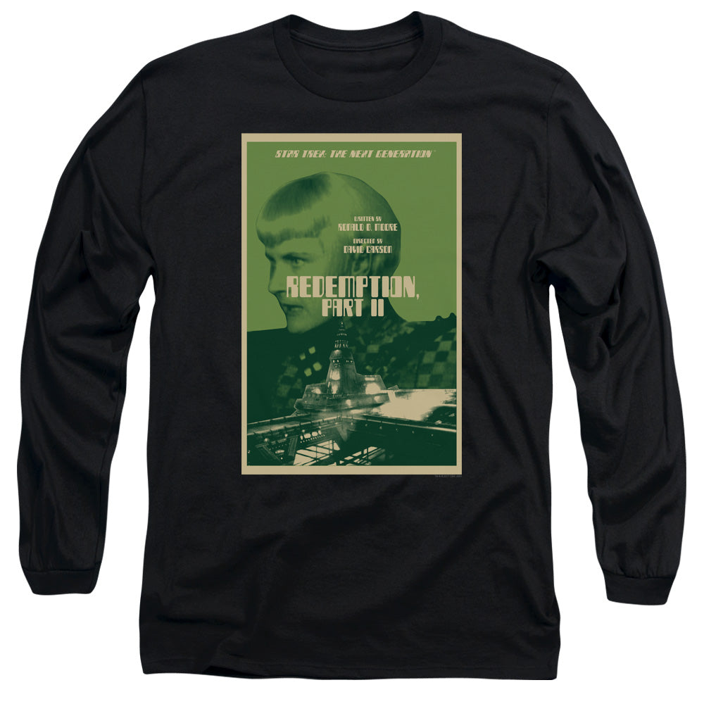 Star Trek Tng Season 5 Episode 1 Mens Long Sleeve Shirt Black Officially Licensed Officially Licensed