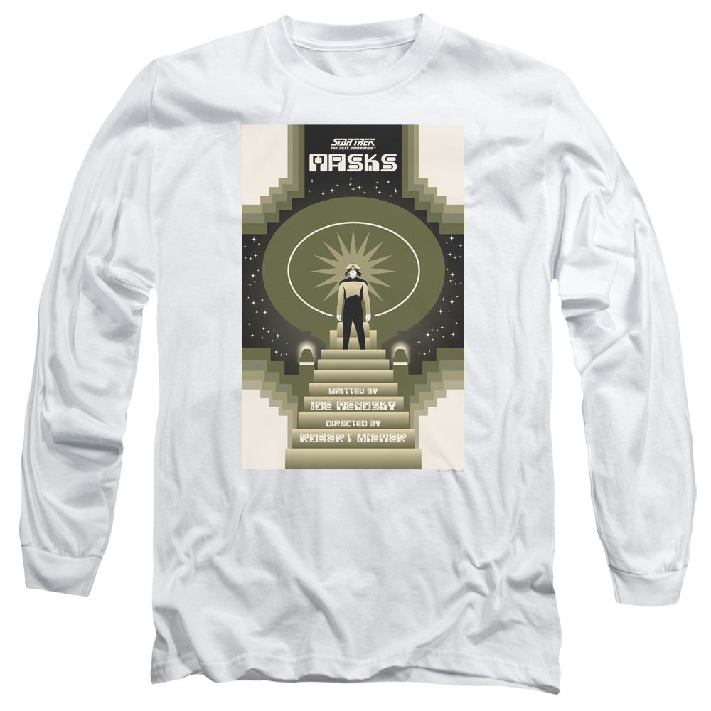 Star Trek Tng Season 7 Episode 17 Mens Long Sleeve Shirt White Officially Licensed Officially Licensed