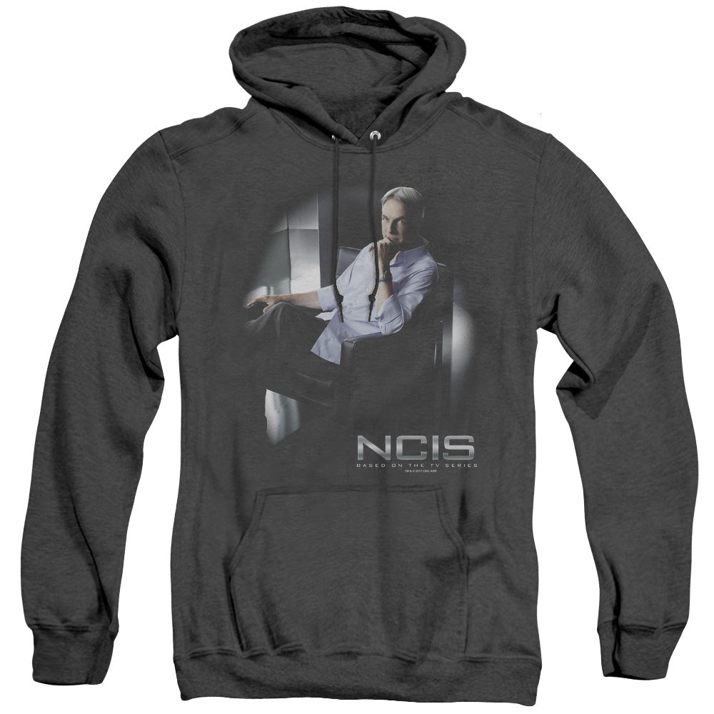 Ncis Gibbs Ponders Mens Heather Hoodie Black Officially Licensed