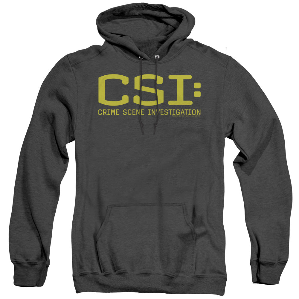 Csi Logo Mens Heather Hoodie Black Officially Licensed