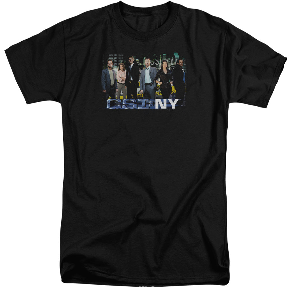 Csi Ny Cast Mens Tall T Shirt Black Officially Licensed