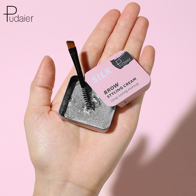 Pudaier Natural Wild Brow Styling Soap Eyebrow Cream Colorless Moisturizing Natural