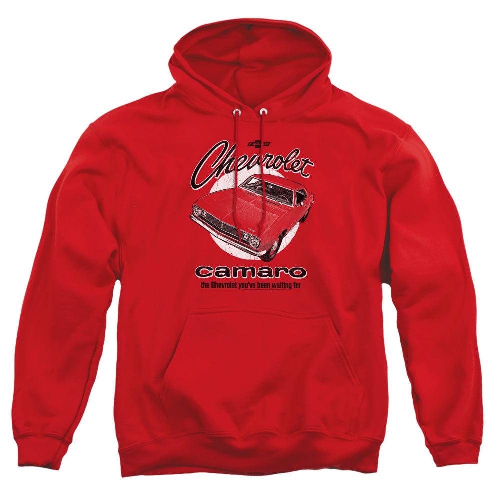 Chevrolet Retro Camaro Mens Hoodie Red Officially Licensed