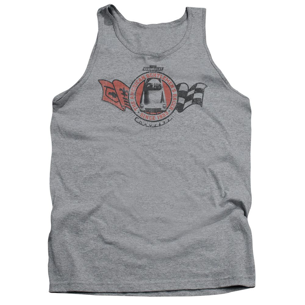 Chevrolet Gentlemens Racer Mens Tank Top Shirt Athletic Heather Officially Licensed
