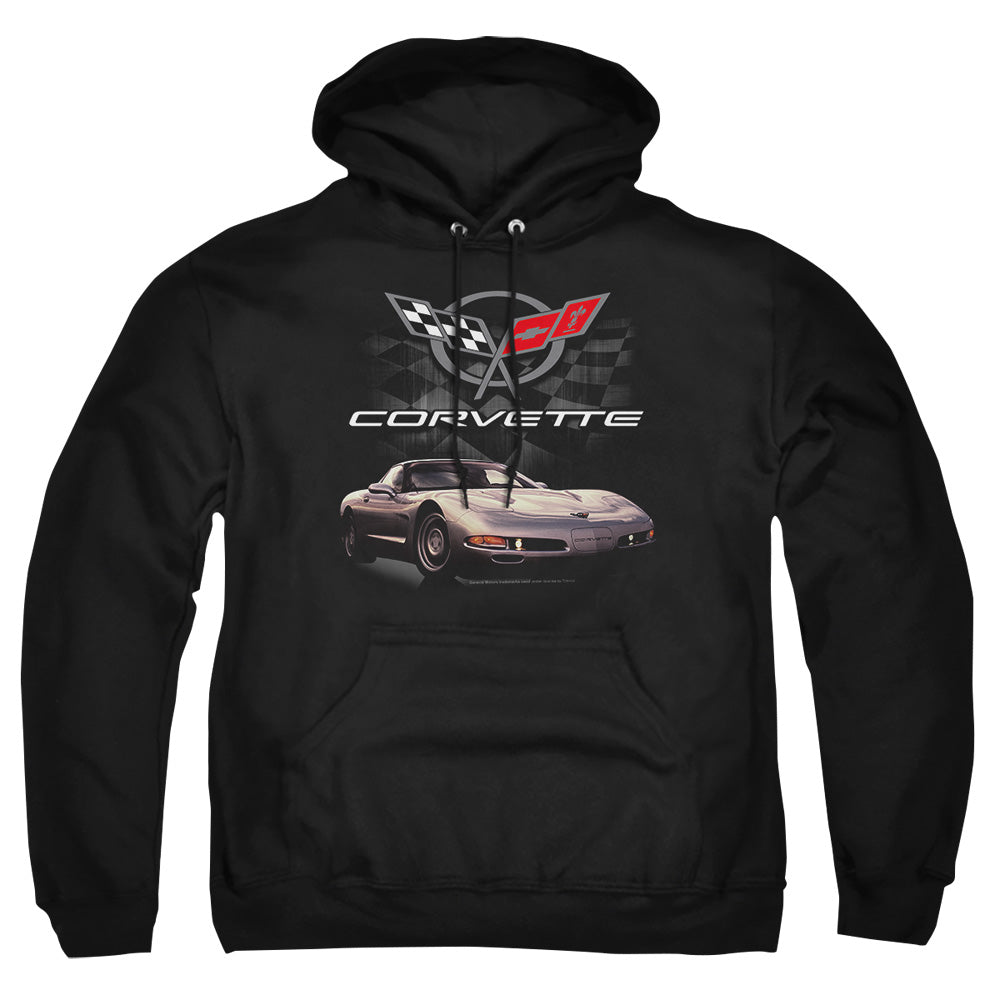 Chevrolet Checkered Past Mens Hoodie Black Officially Licensed