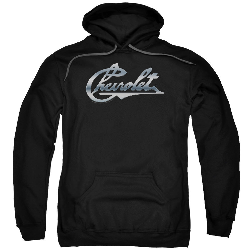 Chevrolet Chrome Vintage Chevy Bowtie Mens Hoodie Black Officially Licensed