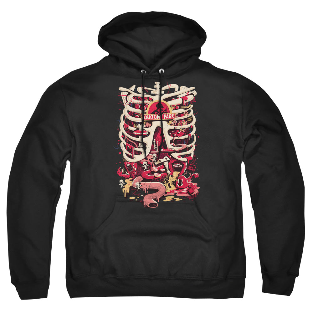 Rick And Morty Anatomy Park Logo Mens Hoodie Black