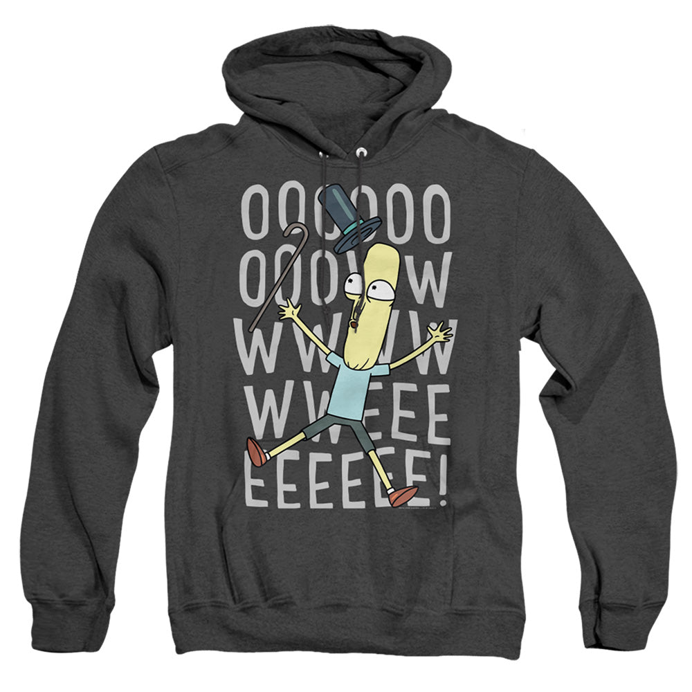 Rick And Morty Oowweeeee Mens Heather Hoodie Black Officially Licensed