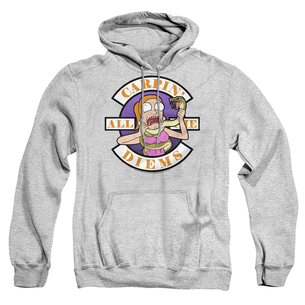 Rick And Morty Carp En All Them Diems Mens Hoodie Athletic Heather