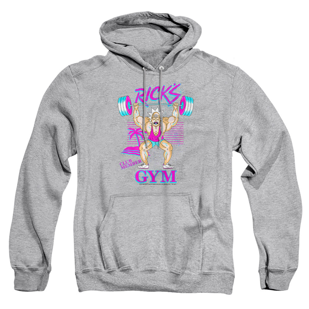 Rick And Morty Ricks Gym Mens Hoodie Athletic Heather