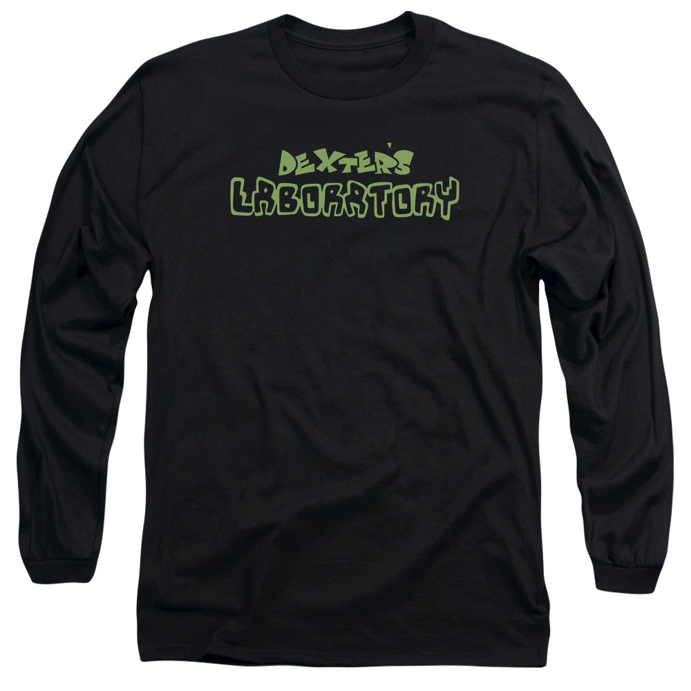 Dexters Laboratory Dexters Logo Mens Long Sleeve Shirt Black Officially Licensed Officially Licensed