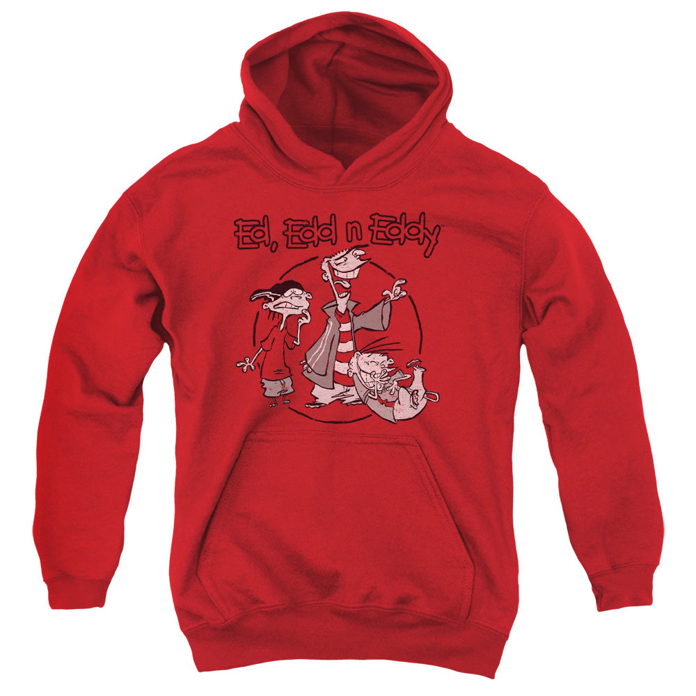 Ed Edd N Eddy Gang Kids Youth Hoodie Red Officially Licensed