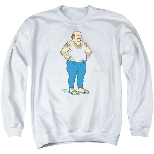 Aqua Teen Hunger Force Carl Mens Crewneck Sweatshirt White Officially Licensed
