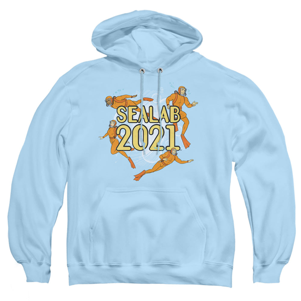 Sealab 2021 Suit Up Mens Hoodie Light Blue Officially Licensed