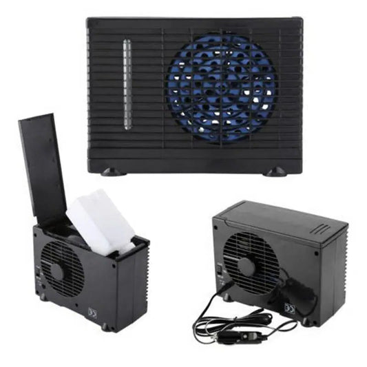 Collection of computer cooling components on a white background