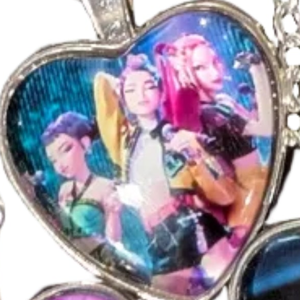 K-POP DEMON HUNTERS Heart Pendant Necklace – Character Art Collection