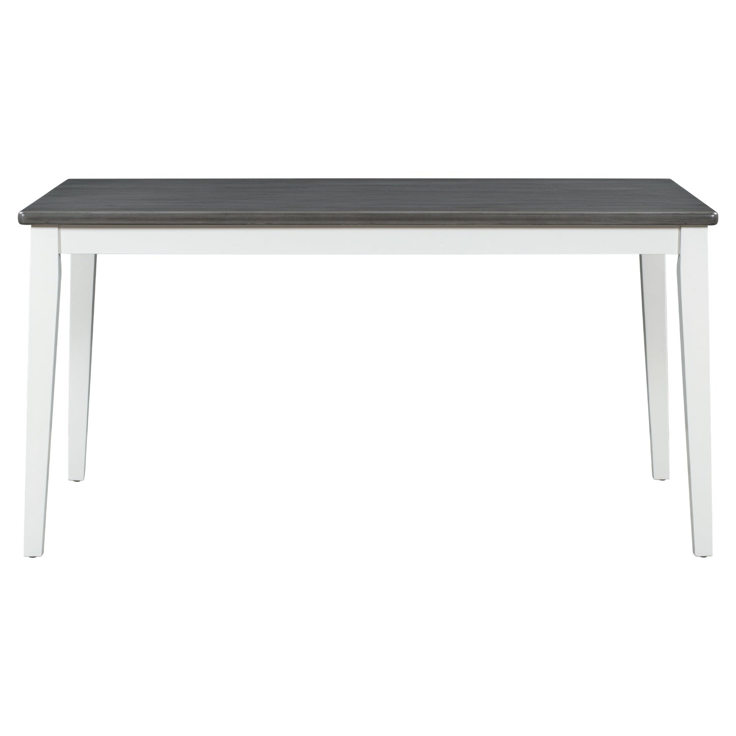 TREXM Classic and Traditional Style 6 - Piece Dining Set, Includes Dining Table  4 Upholstered Chairs & Bench (White+Gray)