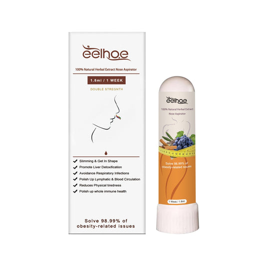 100% Natural Herbal Extract Nose Aspirator, Body Shaping Tight Skin Relieve Nasal Congestion Discomfort Portable Slimming Nasal Suction