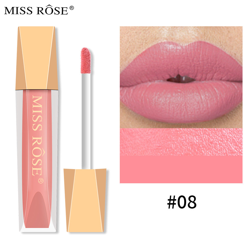 Matte Lip Gloss Liquid Pearlescent Lip Gloss Non Fading Non Stick Cup Velvet Lip Glaze Lipstick