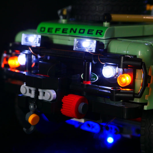 DIY building block lighting suitable for LEGO 10317 Land Rover Defender off-road vehicle building block remote control LED lights