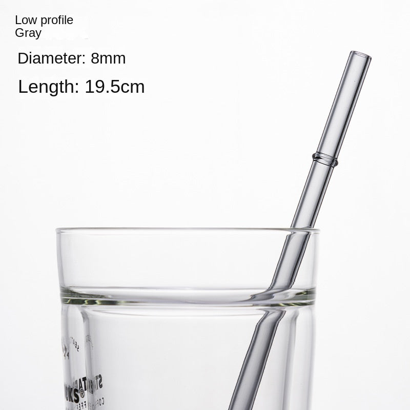 Eco-Friendly High Borosilicate Glass Straw Durable Heat-Resistant Starbucks Kids Straw 27cm Customized