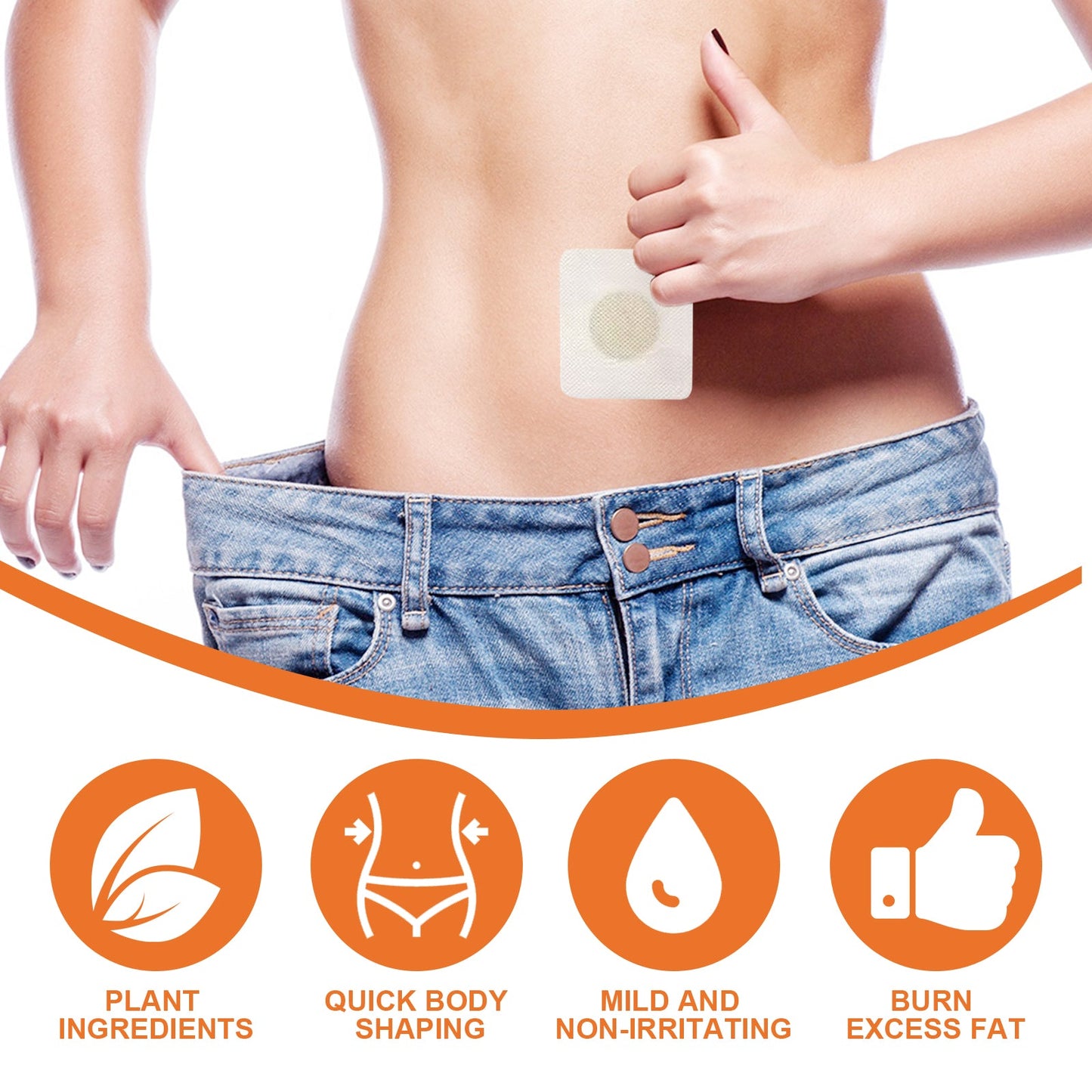 Body Shape Patch, Compact And Light Body Shape Slimming Belly Belly Patch