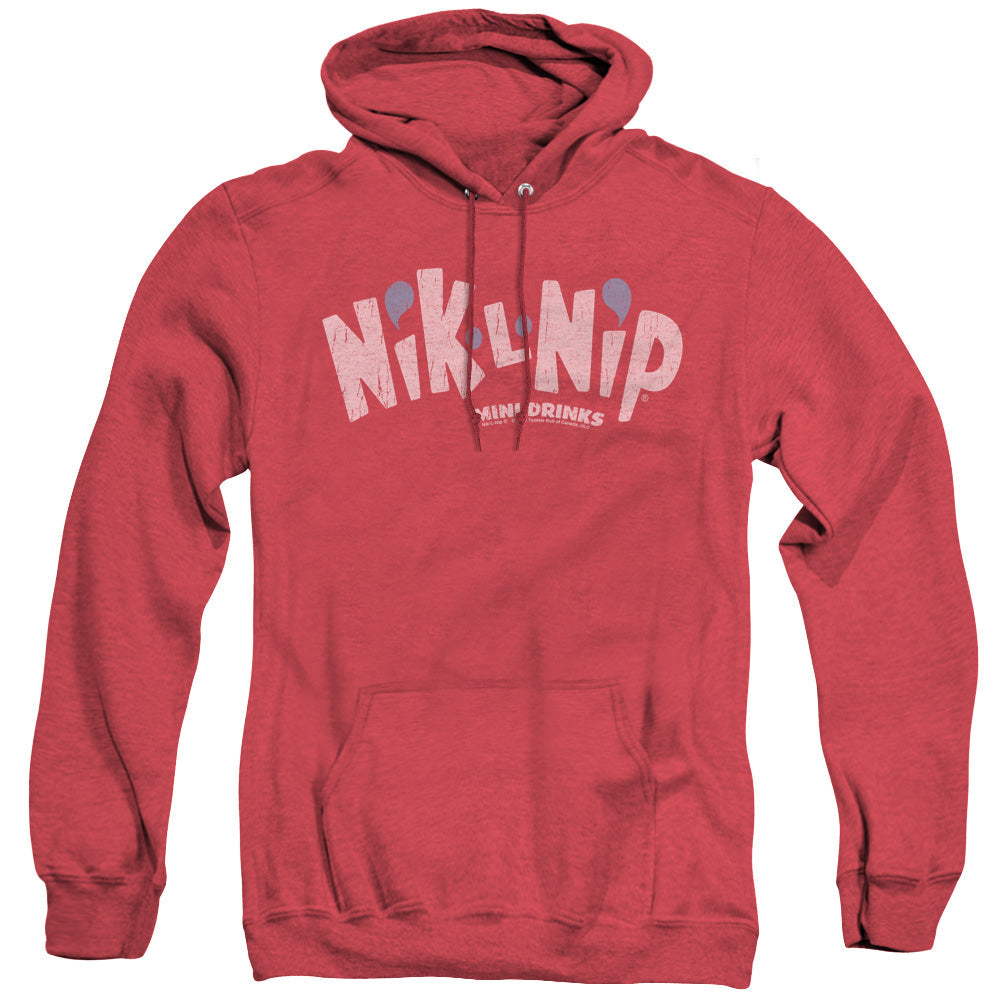 Dubble Bubble Distressed Logo Heather Mens Hoodie Red Officially Licensed