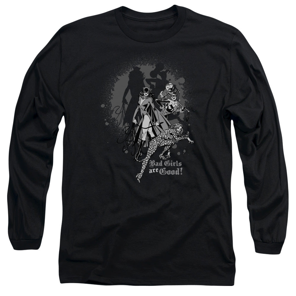 Dc Bad Girls Are Good Mens Long Sleeve Shirt Black Officially Licensed