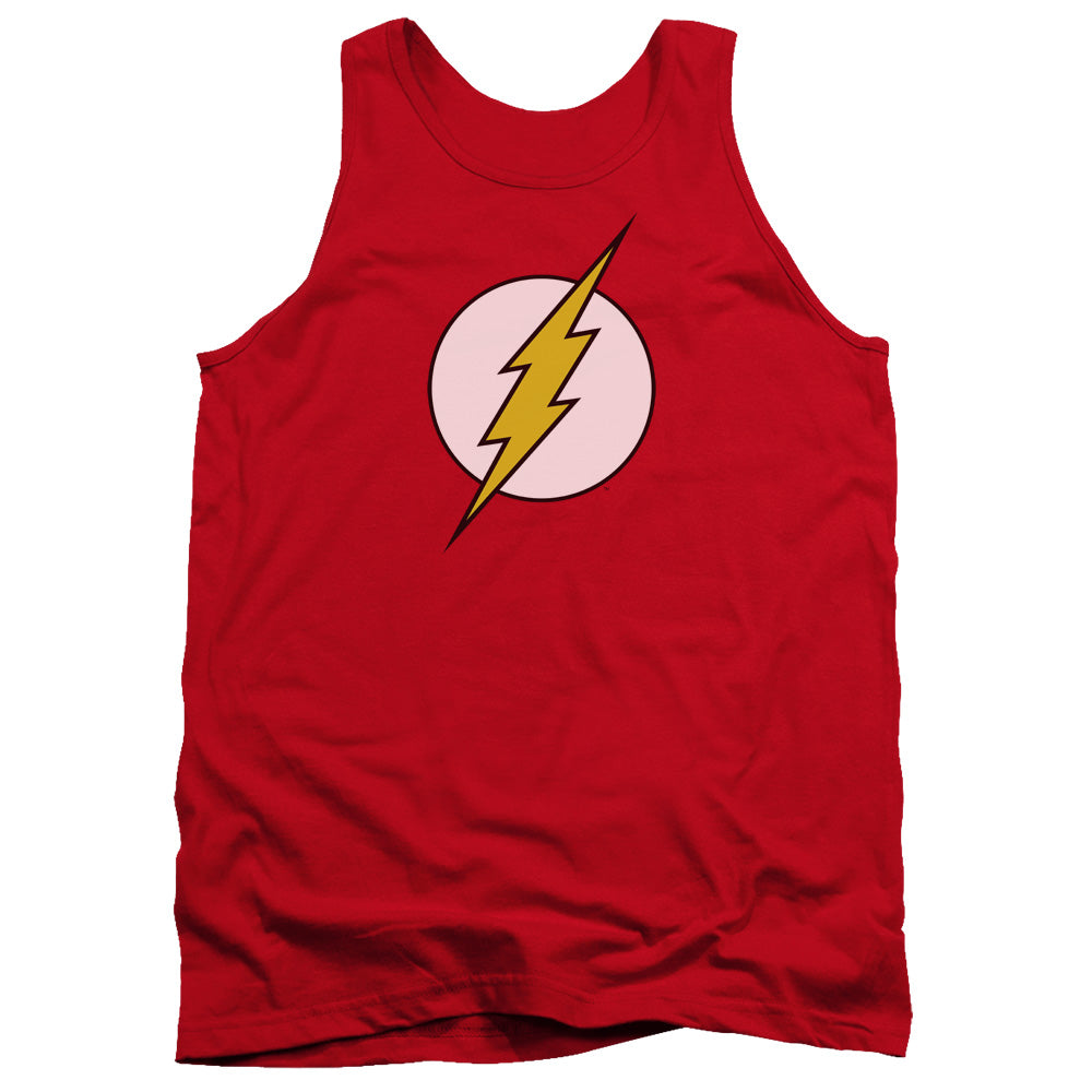 DC Comics Flash Flash Logo Mens Tank Top Shirt Red Officially Licensed