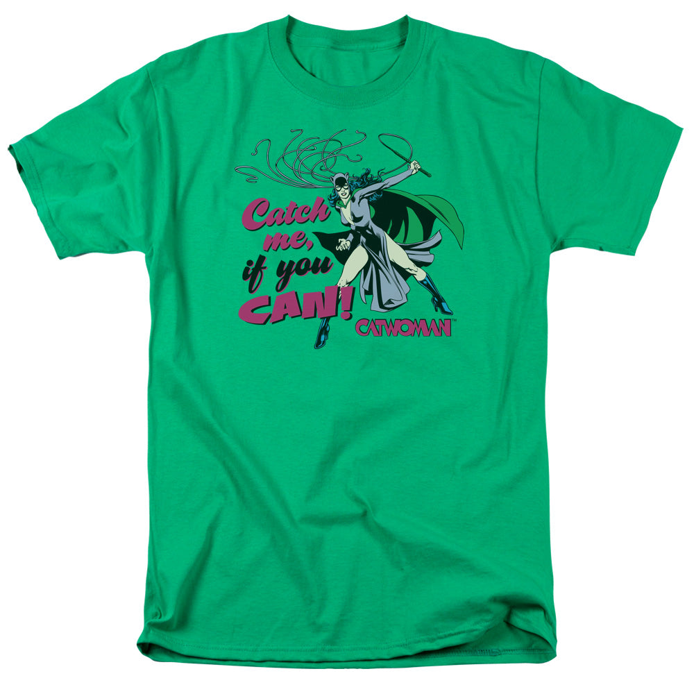 DC Comics Catch Me Mens T Shirt Kelly Green Officially Licensed