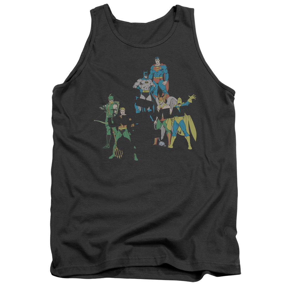 Dc Underwear Mens Tank Top Shirt Charcoal Officially Licensed