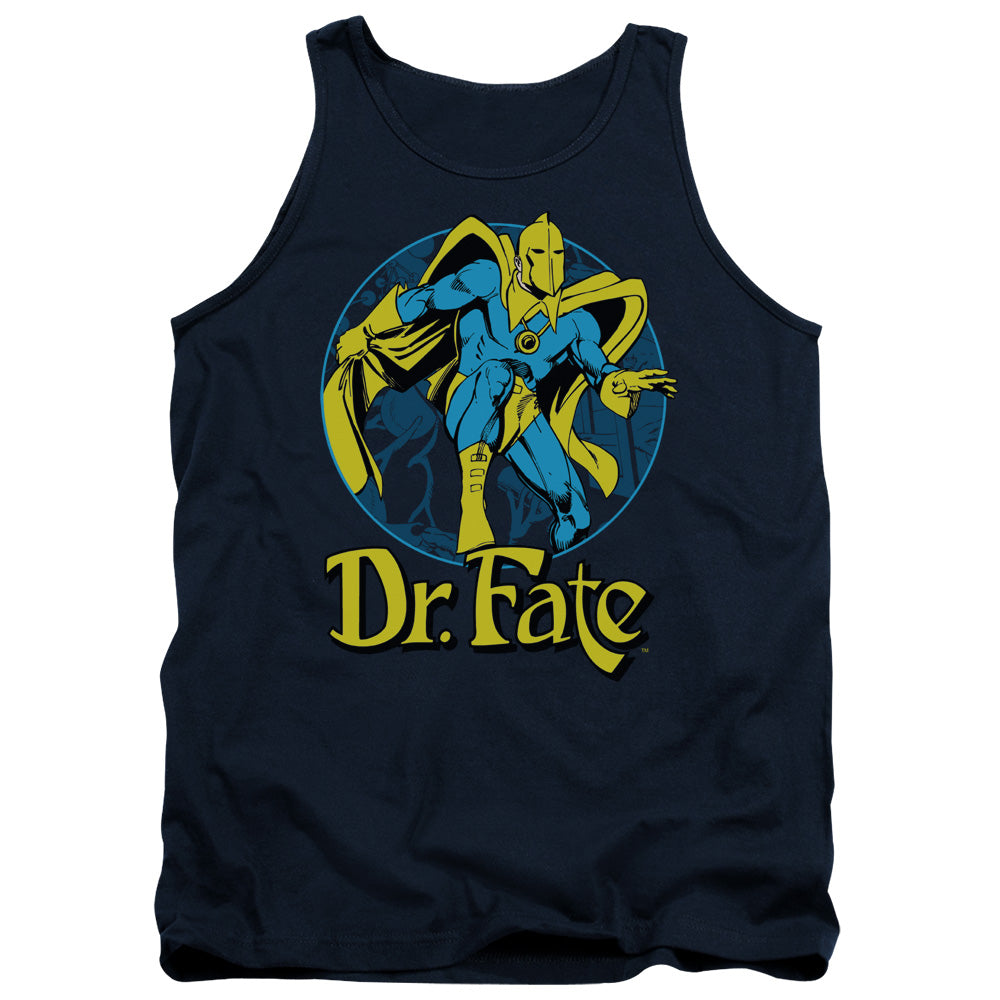 DC Comics Dr Fate Ankh Mens Tank Top Shirt Navy Blue Officially Licensed