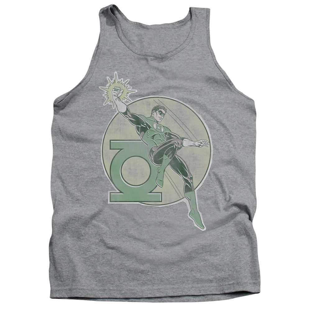 DC Comics Retro Lantern Iron on Mens Tank Top Shirt Athletic Heather Officially Licensed