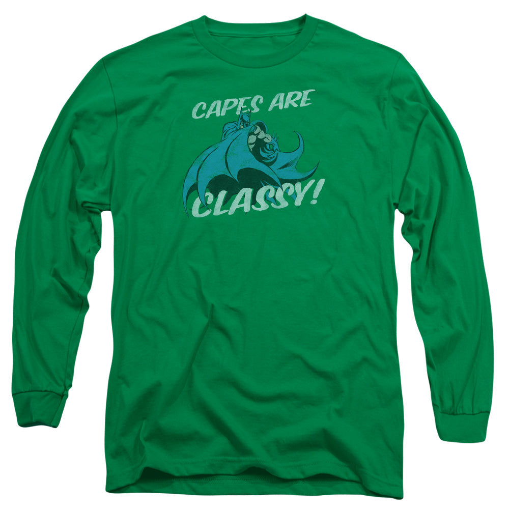DC Comics Classy Mens Long Sleeve Shirt Kelly Green Officially Licensed