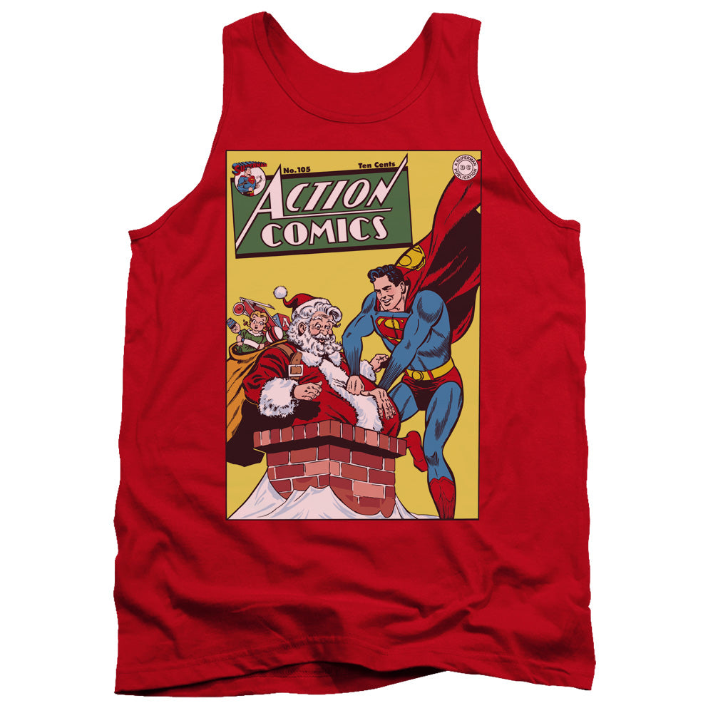 DC Comics Cover No. 105 Mens Tank Top Shirt Red Officially Licensed
