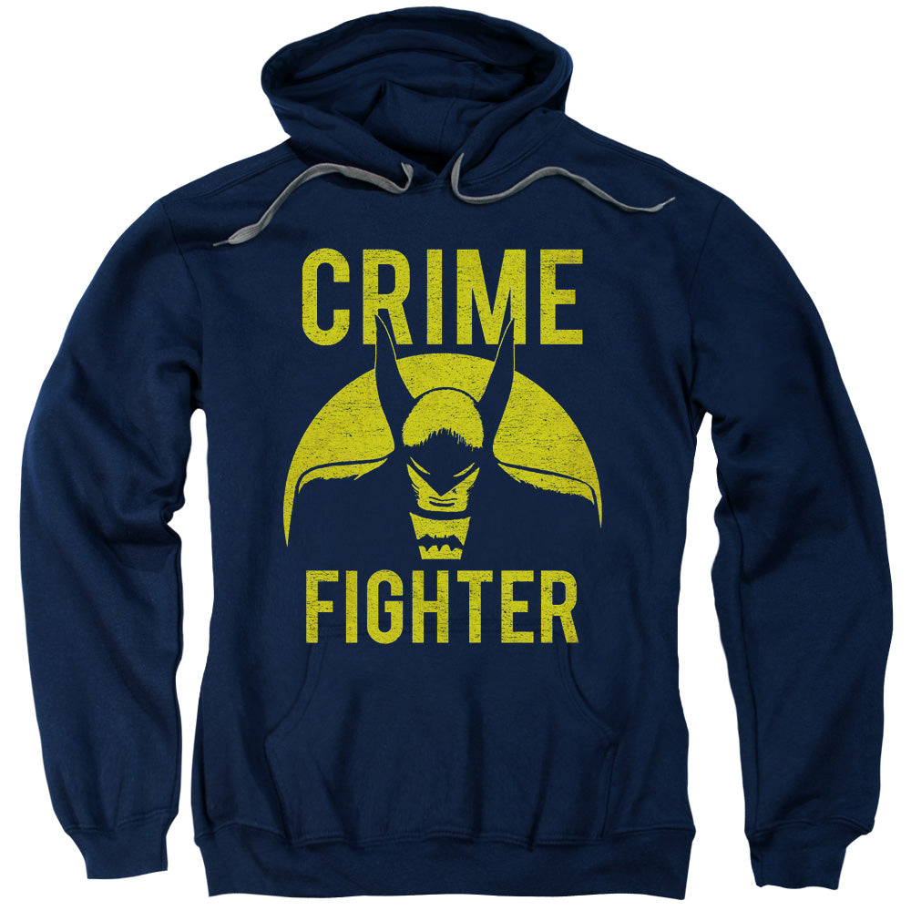 DC Comics Fight Crime Mens Hoodie Navy Blue Officially Licensed