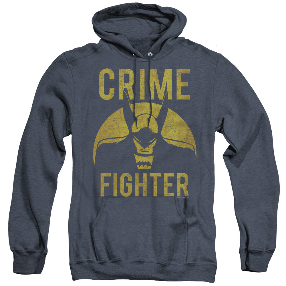 Dc Fight Crime Heather Mens Hoodie Navy Officially Licensed