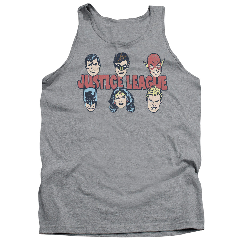 Dc Justice Lineup Mens Tank Top Shirt Athletic Heather Officially Licensed
